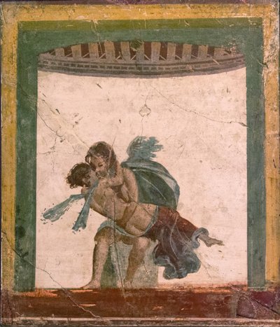 アモールとプシュケ、1stH. 1世紀。 広告。 作： Roman Pompeian wall painting.