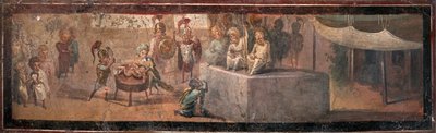 ソロモンの審判、1千年紀。 作： Roman Pompeian wall painting.
