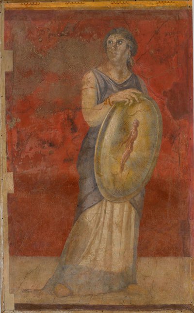シールドを保持する立っている女性、紀元前50〜40年頃 作： Roman Republican Period