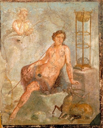 若き日のキパリッソス、ヴェッティー家のフレスコ画、ポンペイ、カンパニア、ローマ文明 作： Roman Roman