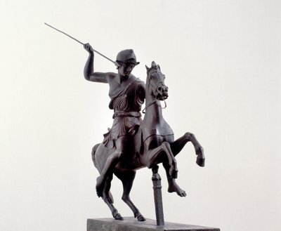 馬に乗ったアマゾン（紀元前3世紀のギリシャの原型をもとにしたブロンズ像 作： Roman Roman