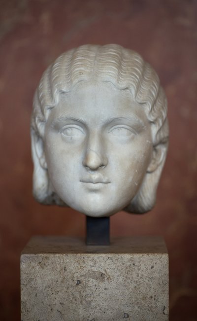 美術 ローマ 皇后バルビア・オルビアーナの頭部（3世紀） 大理石製 作： Roman Roman