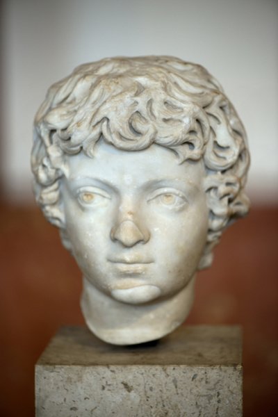 美術 ローマ 皇帝カラカラの頭部 子供（西暦188～217年 作： Roman Roman