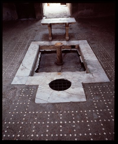トラメッツォ・ディ・レグノの家のアトリウム 紀元前5世紀～紀元1世紀 作： Roman Roman