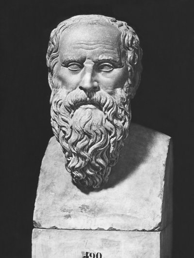 ディオゲネスの胸像（大理石 作： Roman Roman