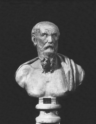 ディオゲネスの胸像（大理石 作： Roman Roman
