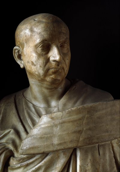 アフリカのスキピオの胸像 (大理石彫刻) 作： Roman Roman