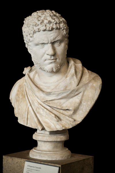 カラカラ（西暦188～217年）大理石、ローマ美術 作： Roman Roman