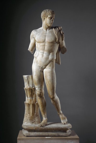 Diomede ギリシャの原型に倣ったローマの大理石の彫刻。Cumaから。寸法177 cm ナポリ国立考古学博物館 作： Roman Roman