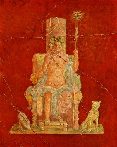 玉座に座るディオニュソス 作： Roman Roman