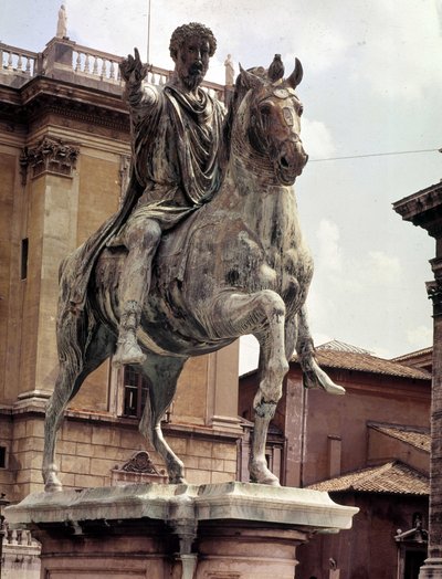 マルコ・アウレリウスの騎馬像 - ローマ、カンピドーリオ広場 作： Roman Roman