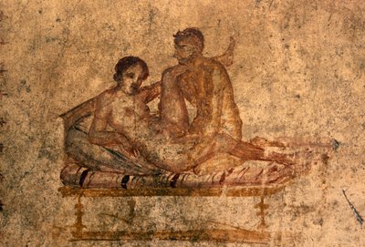 ポンペイ、ヴェッティの家のエロティックなフレスコ画（ユネスコ世界遺産リスト 作： Roman Roman