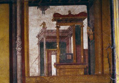 ポンペイ、ヴェッティの家のオエカスのフレスコ画（ユネスコ世界遺産登録）。 作： Roman Roman