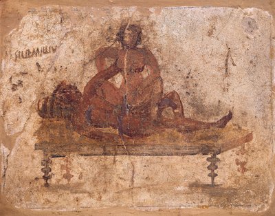 イタリア・ポンペイ出土のエロティックな主題を描いたフレスコ画 作： Roman Roman