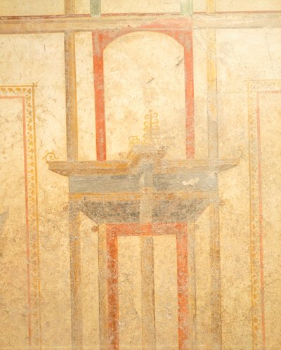 メナンダーの家のフレスコ画、ポンペイ、カンパニア、ローマ文明 作： Roman Roman