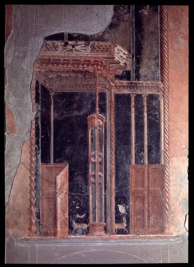 カサ・デイ・セルヴィのトリクリニウムのフレスコ画 紀元前5世紀～紀元後1世紀 作： Roman Roman