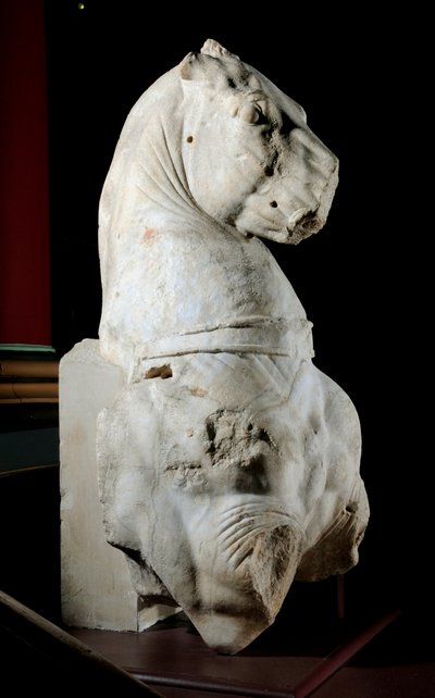 馬のフロント部分（大理石）（371183＆371184も参照 作： Roman Roman