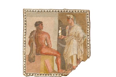 オレステスとイフィゲニアのモザイク (モザイク) 作： Roman Roman
