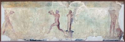 ウエイトを使ったジャンプ競技の様子と、体を清める選手 作： Roman Roman
