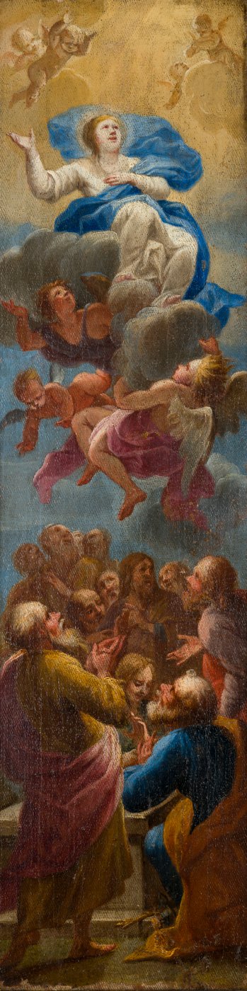 聖母被昇天、c.1650-1750（キャンバスに油彩） 作： Roman School