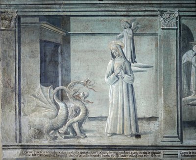 怪物の姿をした悪魔に追われた聖女フランソワーズ・ロメーヌの生涯（ローマ派より 作： Roman School