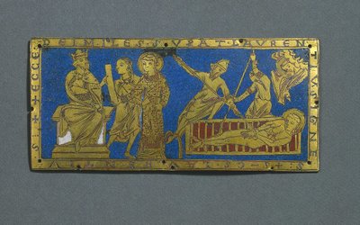 聖ローレンスの非難と殉教、1180年頃 作： Romanesque