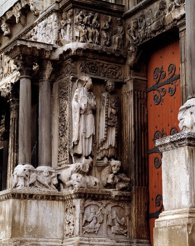 聖ヨハネと聖ペテロ、西ファサードの中央ポータル 作： Romanesque