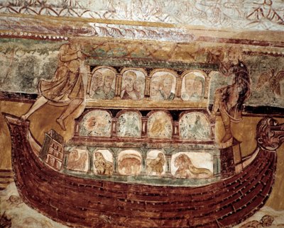 ノアのアーチ（天井のフレスコ画 作： Romanesque
