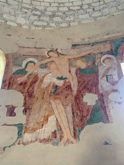 クロワからの降下、サン ジャン デュ リジェ礼拝堂、トゥレーヌ 作： Romanesque