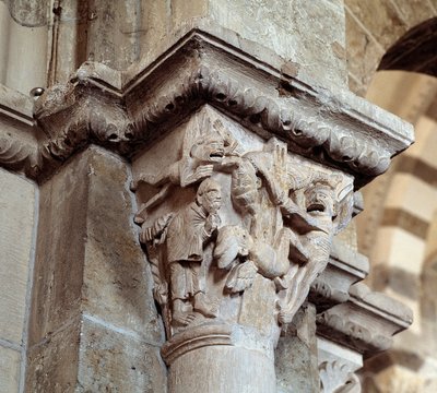 パドヴァの聖アンソニーのビジョン（彫刻された資本金 作： Romanesque