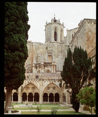 タラゴナのサント・テークル（Sainte-Thecle）の回廊と大聖堂の眺め 作： Romanesque