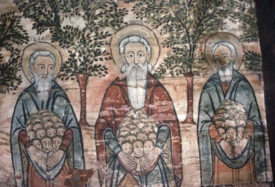 Souls in Paradise、壁画、チャーチオンザヒル、1782 作： Romanian School