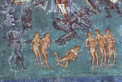 The Damned、The Last Judgement、1547-50の詳細 作： Romanian School