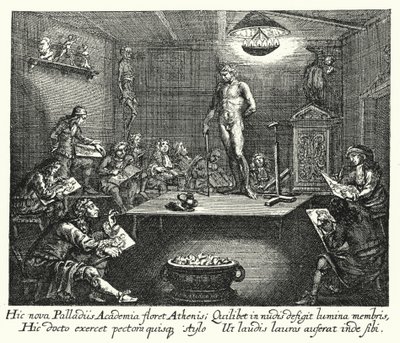 THE ACADEMY（彫刻 作： Romeyn de (after) Hooghe
