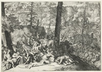 1687年、ロレーヌ公カール5世とバーデン＝バーデン辺境伯ルイ・ウィリアムのトルコ人に対する勝利 作： Romeyn de Hooghe (attributed to)