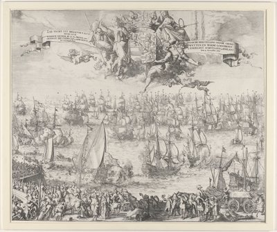 ウィリアム3世のイギリスへの旅、1688年 Sea Tour uyt Hellevoet Sluys by S.K.H. ヴィルヘルム・ヘンリック G. Ga. オランジー・エルフスタッドの王子。 キャップ。 そしてAdm。 遺伝子。 van De vereenigde staet / Engelant Sch における憲法と真の宗教の回復のために 作： Romeyn de Hooghe (attributed to workshop of)