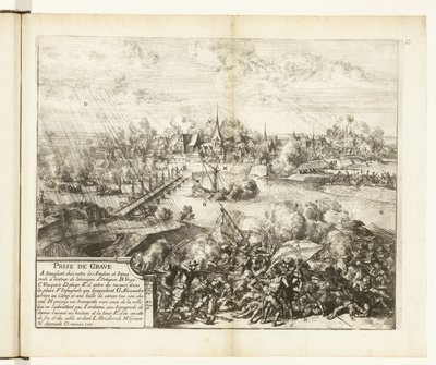 Beleg en inname van Grave、1586 録音（オブジェクトのタイトル） フランダース戦争 (シリーズタイトル) 作： Romeyn de Hooghe