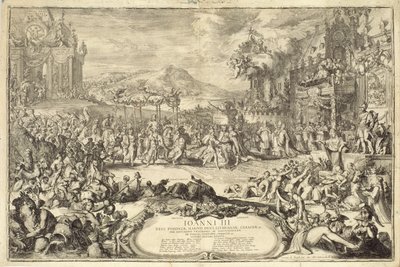 ジョン3世（1629〜96年）のポーランドへの戴冠式エントリ、1675年 作： Romeyn de Hooghe