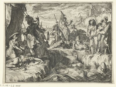 紅海に飲み込まれるファラオの兵士たち 作： Romeyn de Hooghe