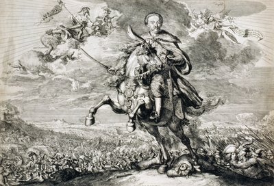 1674年のチョシムの戦いにおけるジョンソビエスキー3世の栄光 作： Romeyn de Hooghe