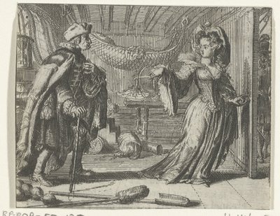 Illustratie voor The calendar of old men uit Tales and short stories van Fontaine 作： Romeyn de Hooghe