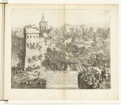 インネーム ヴァン コルベイユ、1590 年 コーベイルのキャプチャ (オブジェクトのタイトル) フランダース戦争 (シリーズタイトル) 作： Romeyn de Hooghe