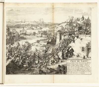 Inname van Lagny、1589-1590 Lagny のキャプチャ (オブジェクトのタイトル) フランダース戦争 (シリーズタイトル) 作： Romeyn de Hooghe