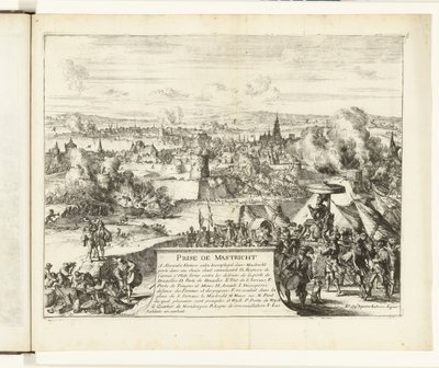 1579年、パルマ公によるマーストリヒトの占領 Prize de Mastricht (オブジェクトのタイトル) Guerres de Flandres (シリーズタイトル) 作： Romeyn de Hooghe