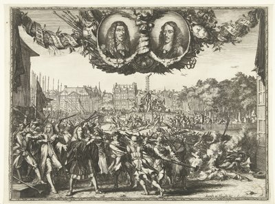 デ ウィット兄弟の殺害、1672 年 作： Romeyn de Hooghe