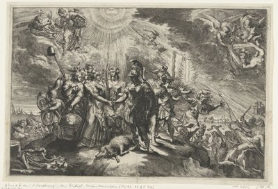 オランダはイギリスと恒久平和を結ぶ 作： Romeyn de Hooghe