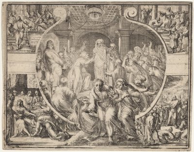 キリストの生涯からのシーンによるラザロの復活 作： Romeyn de Hooghe