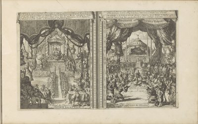 Abbesinië の中国の Rechtbank Chinese rechtbank / Tribunal des Chinois // Abyssinise Gerichts Handel / Justice des Abissins (オブジェクトのタイトル) 東西インド諸島とその他の場所 (シリーズ タイトル) 作： Romeyn de Hooghe