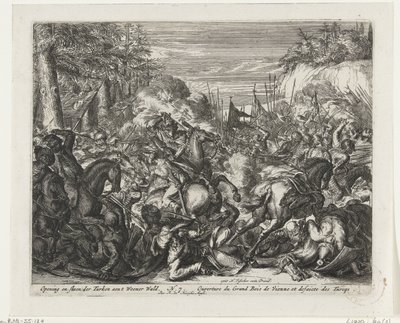 ウィーンの森でのハプスブルク家とトルコ人の戦い Weener Wald でトルコ人を開放して攻撃する (オブジェクトのタイトル) 作： Romeyn de Hooghe