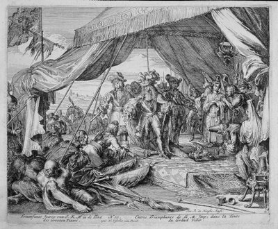 ウィーンプリントサイクル、グランドヴィジエのテントへのレオポルド（1640〜1705）の侵入、1683年 作： Romeyn de Hooghe